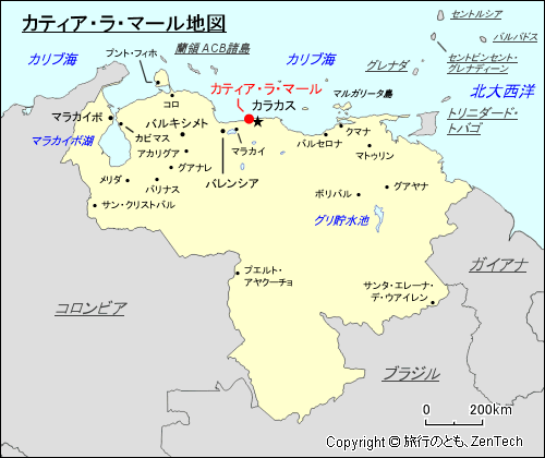 カティア・ラ・マール地図