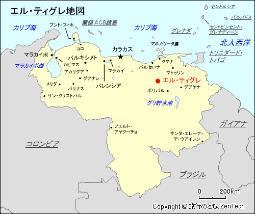 エル・ティグレ地図