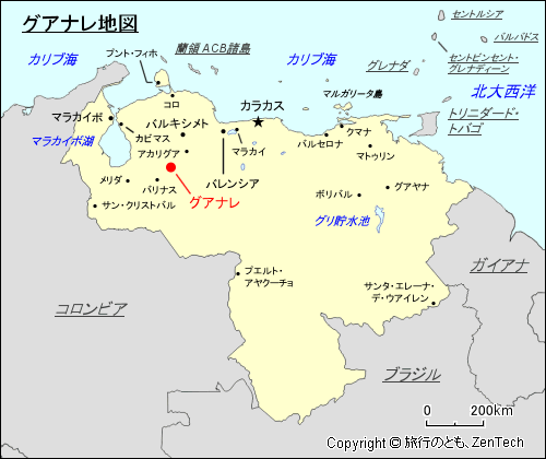 グアナレ地図
