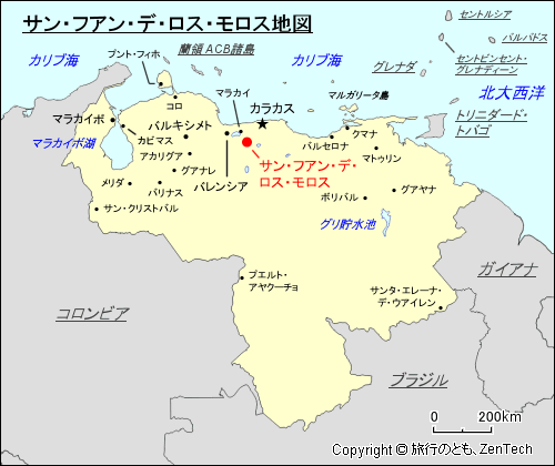サン・フアン・デ・ロス・モロス地図