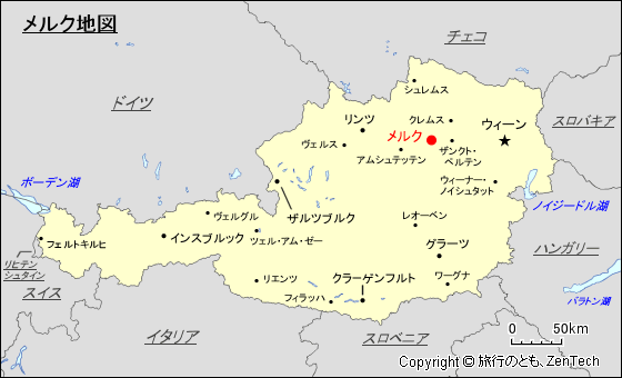 オーストリアにおけるメルク地図