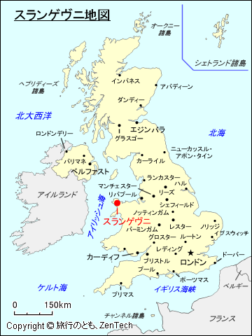イギリスにおけるスランゲヴニ地図
