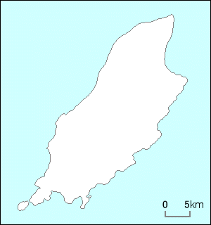 マン島白地図