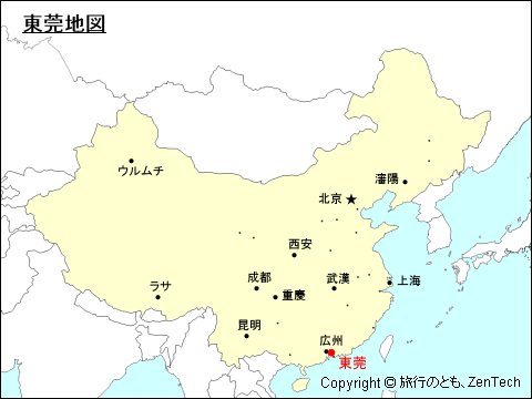 東莞地図