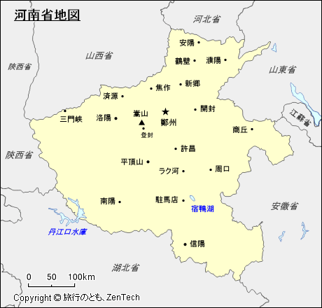 河南省地図