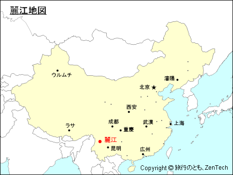 麗江地図