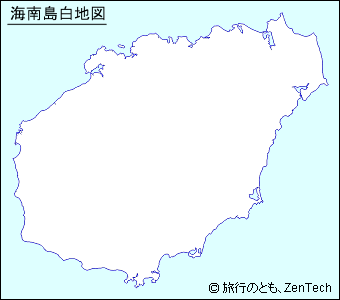 海南省白地図