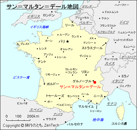 サン＝マルタン＝デール地図