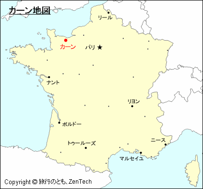 フランスにおけるカーン地図