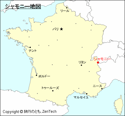 フランスにおけるシャモニー地図