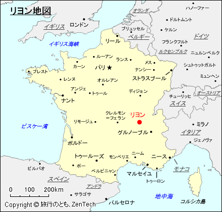 リヨン地図