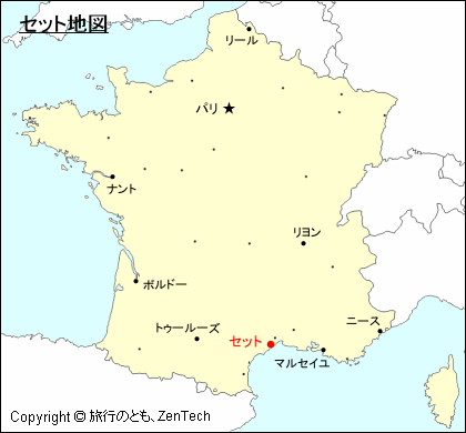 フランスにおけるセット地図