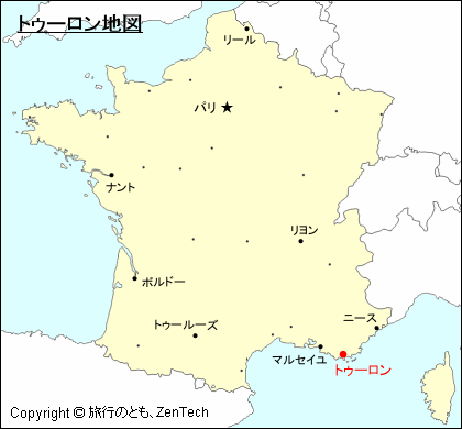 フランスにおけるトゥーロン地図