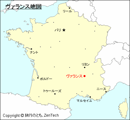 フランスにおけるヴァランス地図