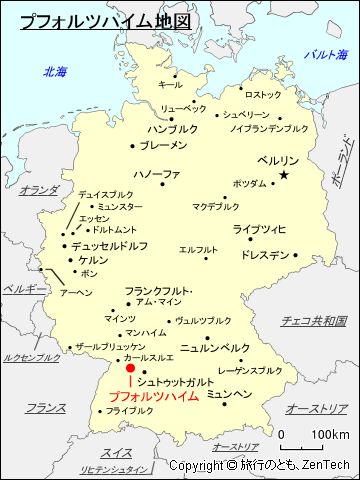 プフォルツハイム地図
