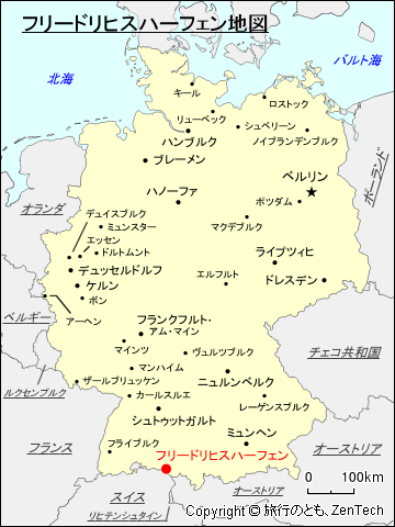 フリードリヒスハーフェン地図