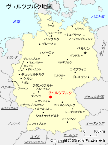 ヴュルツブルク地図