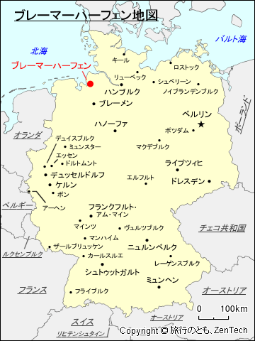 ブレーマーハーフェン地図
