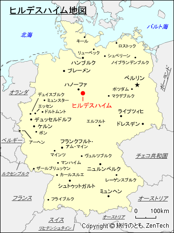 ヒルデスハイム地図