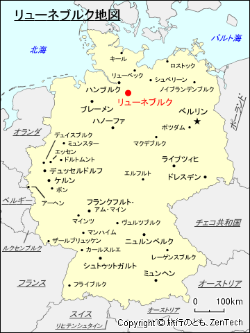 リューネブルク地図