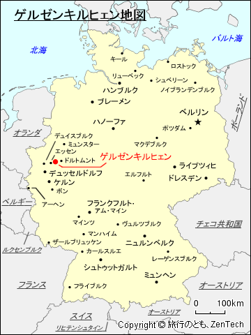 ゲルゼンキルヒェン地図