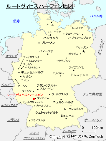 ルートヴィヒスハーフェン地図