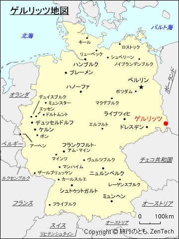 ゲルリッツ地図