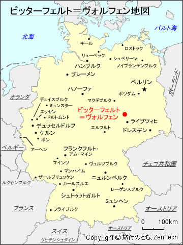 ビッターフェルト＝ヴォルフェン地図