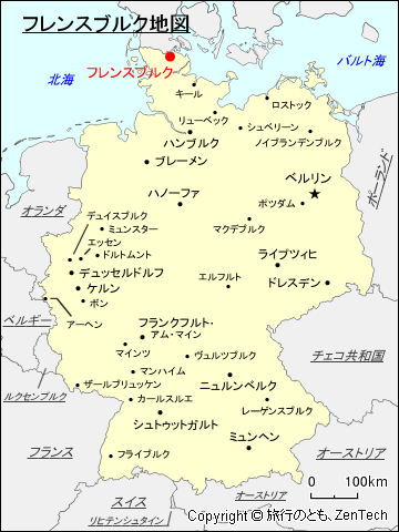 フレンスブルク地図