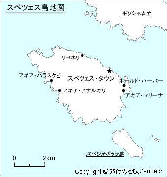 スペツェス島 地図