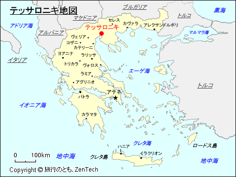 テッサロニキ地図