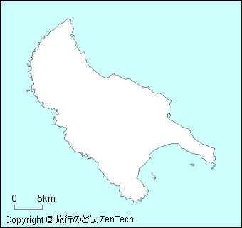 ザキントス島白地図