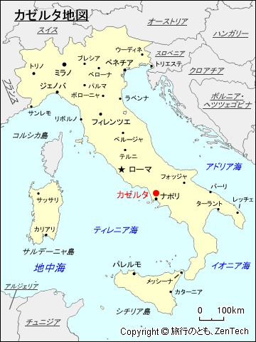 カゼルタ地図