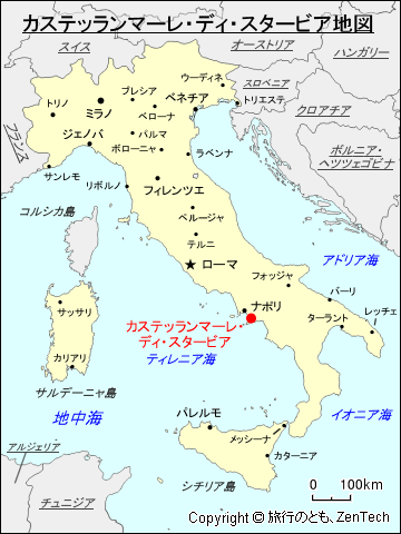 カステッランマーレ・ディ・スタービア地図