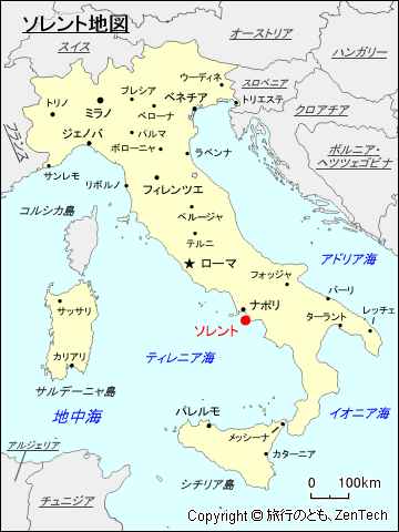 ソレント地図