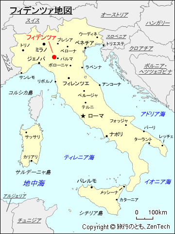 フィデンツァ地図