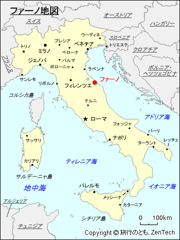 ファーノ地図