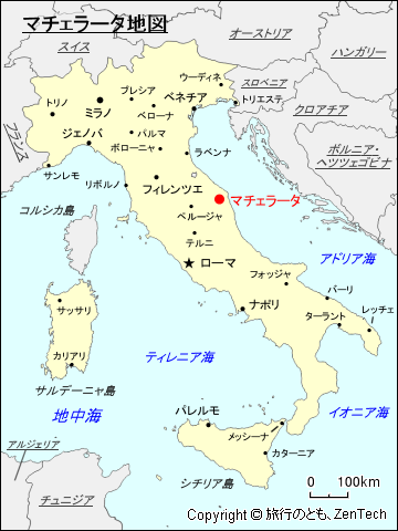 マチェラータ地図