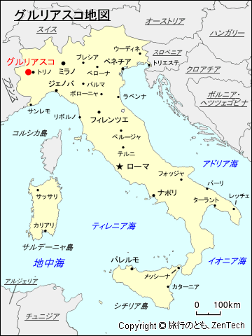 グルリアスコ地図