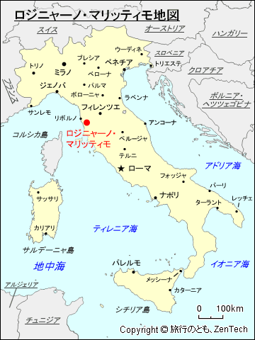 ロジニャーノ・マリッティモ地図