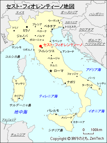 セスト・フィオレンティーノ地図