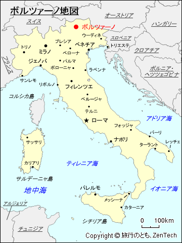 ボルツァーノ地図