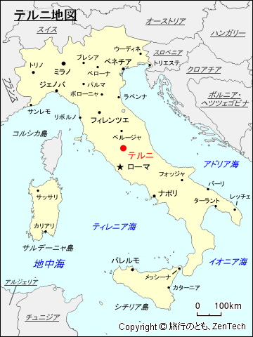 テルニ地図