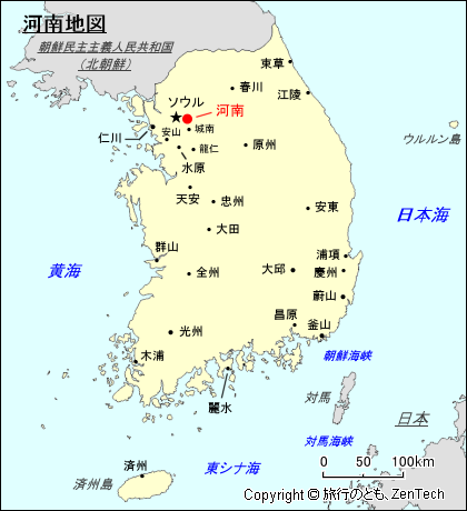 河南地図