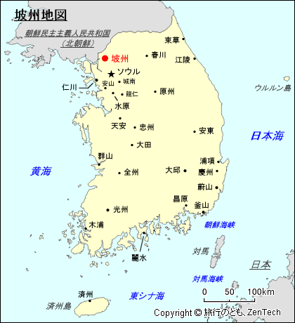 坡州地図