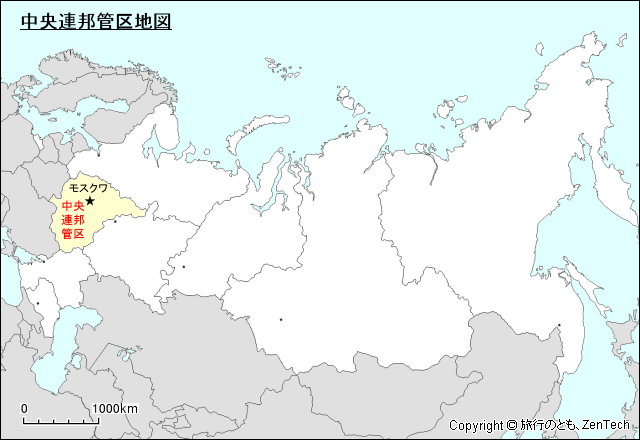 中央連邦管区地図