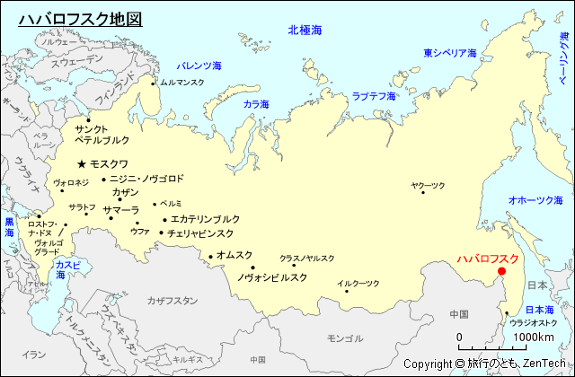 ハバロフスク地図