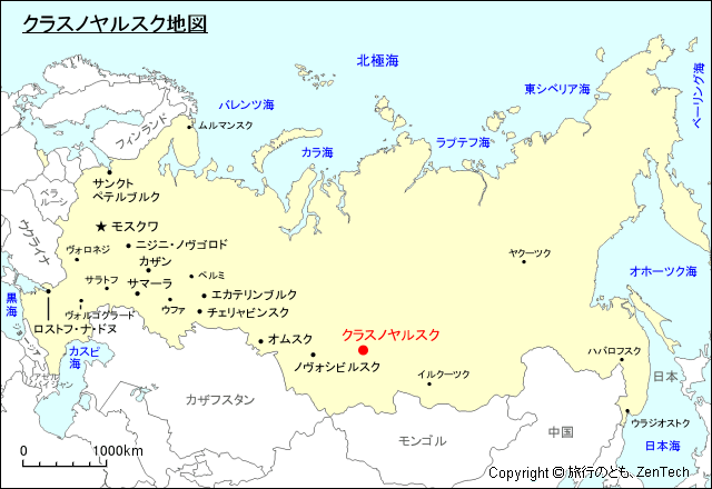 クラスノヤルスク地図
