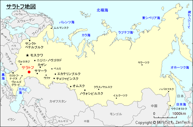 サラトフ地図