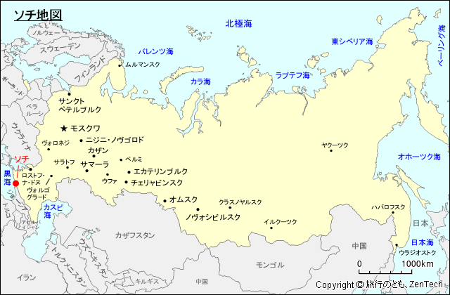 ソチ地図